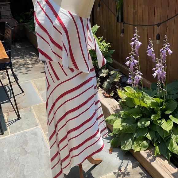 Banana Republic Striped Asymmetric Dress - Picture 6 of 15